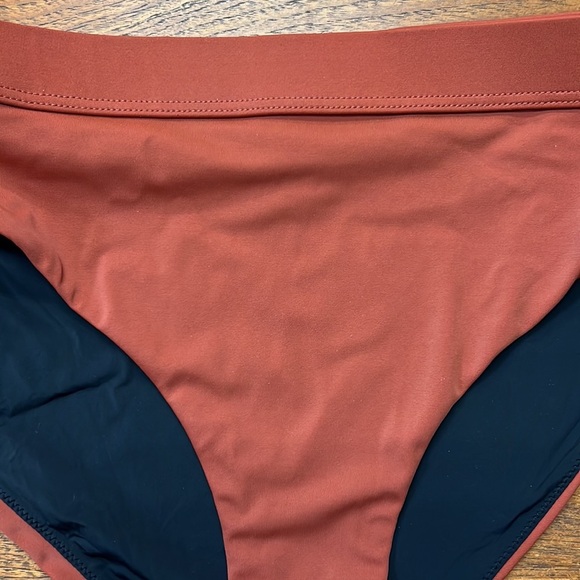 NWOT Simons Vision Sustainable Rust Colored Bikini Bottoms - Picture 3 of 6